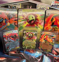 Pokemon TCG Mega Meganium Emboar Feraligatr MEP 034 035 036 Regular+Jumbo Promo - Image 1