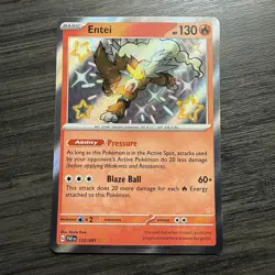 Entei - 112/091 - Pokemon TCG Paldean Fates Shiny Rare Card - Image 1