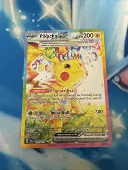 Pokemon TCG Pikachu ex #238/191 Surging Sparks SIR NM Condition - Image 1