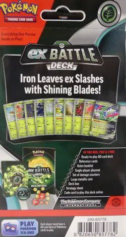 Pokemon TCG PKU85778 Pokemon EX Battle Deck (Iron Leaves EX) - Image 2