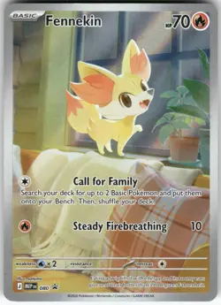 Fennekin 080 Holo Promo ME: Mega Evolution Promo Pokemon Near Mint - Image 1