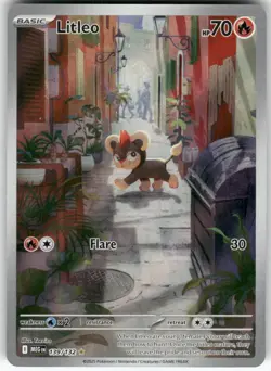 Litleo 139/132 Illustration Rare Mega Evolution Pokemon Near Mint - Image 1