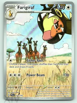 Farigiraf 228/193 Pokemon Paldea Evolved Illustration Rare - Image 1