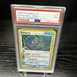 PSA 7 NM Rayquaza 16/110 EX Holon Phantoms Delta Species Holo Rare Pokemon - Image 3