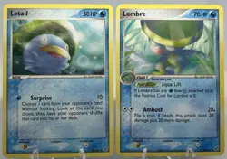 Lotad 35/107 & Lombre 33/107 EX Deoxys Pokemon NM - Image 1
