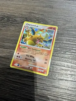Pokemon TCG Charizard LV.60 Platinum Arceus Holo Rare Card 1/99 Raw - Image 2