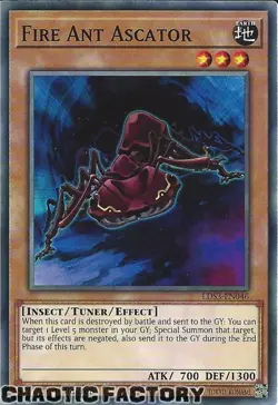 YUGIOH LDS3-EN046 Fire Ant Ascator Common 1st Edition NM - Image 1