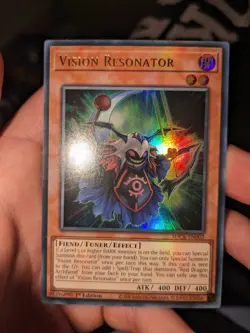 YUGIOH Ultra Rare Vision Resonator SDCK-EN002 1st Edition - Image 1