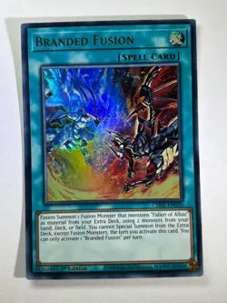 Branded Fusion CH01-EN020 Ultra Rare 1st Edition YuGiOh Card NM - Image 1