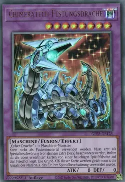 yugioh 1x Chimeratech-Festungsdrache GFP2-DE123 ULTRA 1AUFLAGE DEUTSCH - Image 1