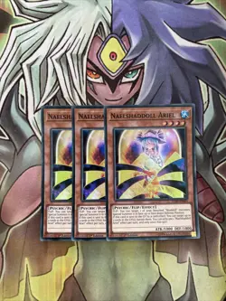 SDSH-EN003 x3 Naelshaddoll Ariel Super Rare Excellent Condition Yugioh - Image 1
