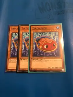 YUGIOH 3x Common Tin Goldfish OP05-EN019 - Image 1