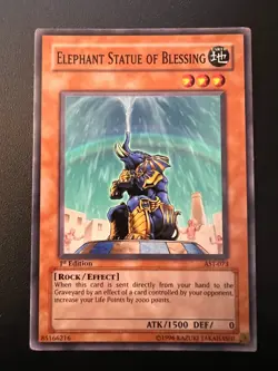Elephant Statue of Blessing AST-073 Common 1st Edition Near Mint Yugioh - Image 1