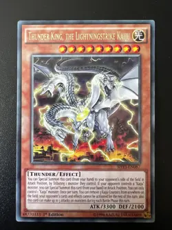 Thunder King, the Lightningstrike Kaiju SHVI-EN087 Rare 1st Edition NM Yugioh - Image 1