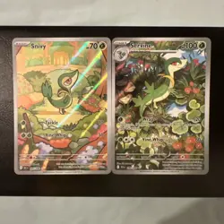 Pokemon TCG - Snivy 087/086 and Servine 088/086 Illustration Rare Black Bolt 🔥 - Image 1