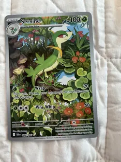 Pokemon TCG Servine Illustration Rare Black Bolt NM Condition - Image 1
