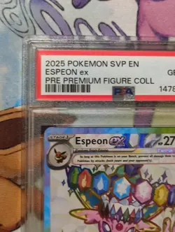 2025 Pokemon SVP EN #175 Espeon ex Promo Premium Figure Coll PSA 10 GEM MINT - Image 2