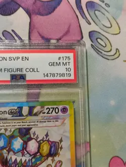 2025 Pokemon SVP EN #175 Espeon ex Promo Premium Figure Coll PSA 10 GEM MINT - Image 3