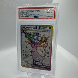 2025 Pokemon SVP EN #175 Espeon ex Promo Premium Figure Coll PSA 10 GEM MINT - Image 1