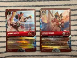 Disney Cruise Line Exclusive Lorcana Foil Mickey & Minnie Mouse Promo Cards - Image 1
