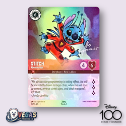 Stitch Abomination (Alternate Art) 21/P1 D100 Foil Promo NM Disney Lorcana - Image 1