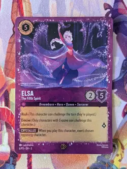 Elsa The Fifth Spirit 6/P3 Foil Promo Disney Lorcana Shimmering Skies - Image 1
