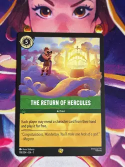 The Return Of Hercules 118/204 Legendary Disney Lorcana Archazia's Island - Image 1
