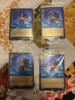 SET OF 4! Disney Lorcana TCG Moana 26/P2 Promo CINEMARK Moana 2 Ready to Ship - Image 1