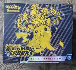 Pokemon TCG Scarlet & Violet Surging Sparks ETB Elite Trainer Box New Sealed - Image 1