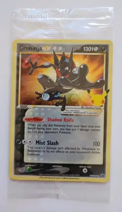 Greninja Gold Star Sealed SWSH144 2021 Celebrations Pokemon TCG Black Star Promo - Image 1