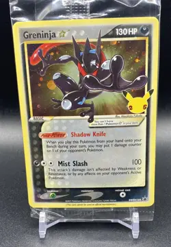 Pokemon Greninja Gold Star Holo Promo SWSH144 Celebrations Black Star Sealed - Image 1