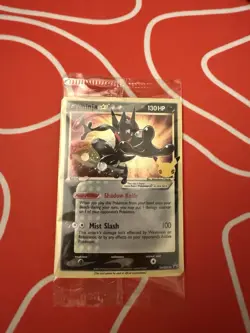 Pokemon TCG Greninja Gold Star SWSH144 - Celebrations Black Star Promo - Sealed - Image 1