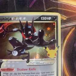 Pokemon TCG Greninja Gold Star SWSH144 - Celebrations Black Star Promo - Sealed - Image 4