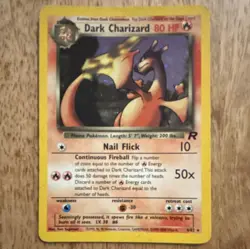 Pokemon TCG Dark Charizard 4/82 Team Rocket Holo Rare Unlimited English 80 HP - Image 1