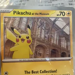 Pikachu At The Museum - Sealed Jumbo Promo Pokemon Card - Image 2