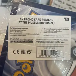 Pikachu At The Museum - Sealed Jumbo Promo Pokemon Card - Image 4
