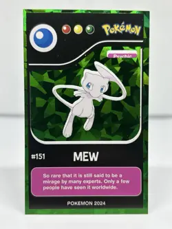 MEW (GREEN) RE EDITIONS 2024 - CRACKED ICE HOLO (CHASE CARD) - POKEMON - Image 1