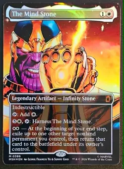 The Mind Stone (Borderless) 386 Marvel Super Heroes Foil Playtest Card - Image 1