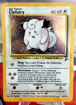 Clefairy Base Set Rare Holo 5/102 Pokemon Card 🔥MINT - Image 1