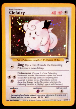 Clefairy Base Set Rare Holo 5/102 Pokemon Card 🔥MINT - Image 2