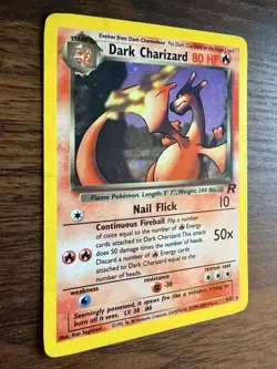 Dark Charizard 4/82 Team Rocket Unlimited Holo Rare 80HP Pokemon Card LP - Image 2