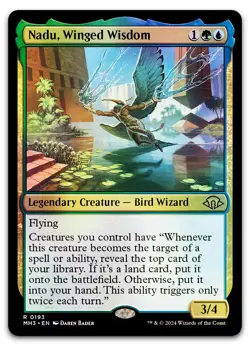 Nadu, Winged Wisdom #193 (Foil) (NM) Modern Horizons 3 MH3 Magic MTG - Image 1