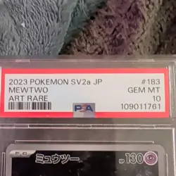 Mewtwo PSA 10 Art Rare Holo Japanese Sv2a Pokemon Card 151 183/165 - Image 3