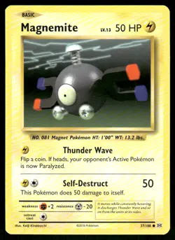 Magnemite 37/108 Common Evolutions Pokemon Near Mint - Image 1