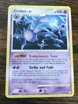 Crobat 23/123 Mysterious Treasures Pokemon NM - Image 1