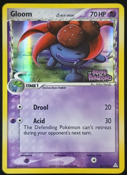 Gloom 42/110 Reverse Holo Delta Species Pokemon Holon Phantoms Stamped LP - Image 1