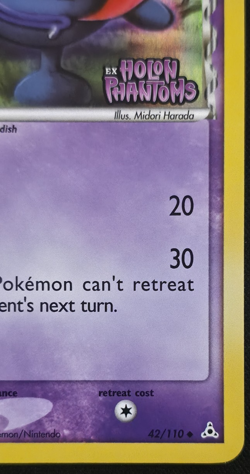 Gloom 42/110 Reverse Holo Delta Species Pokemon Holon Phantoms Stamped LP - Image 5