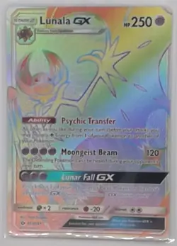 Lunala GX (Secret) SM Base Set #153/149 Secret Rare,Holo - Image 1