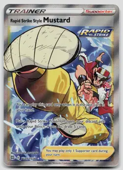 Rapid Strike Style Mustard TG27/TG30 Brilliant Stars Trainer Gallery Pokemon NM - Image 1