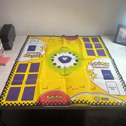 Vintage Pokemon 1999 Wizards of the Coast Cloth 2 Player Cloth Play-Mat 26”x 28” - Image 1